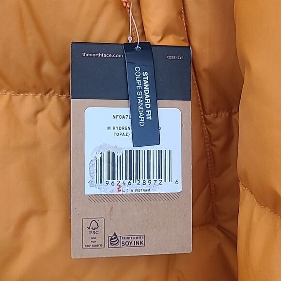 The North Face Hydrenalite Down Mid Parka Coat Jacket Topaz & Black Size XL - Picture 11 of 16